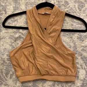 TAN TOBI CROP TOP